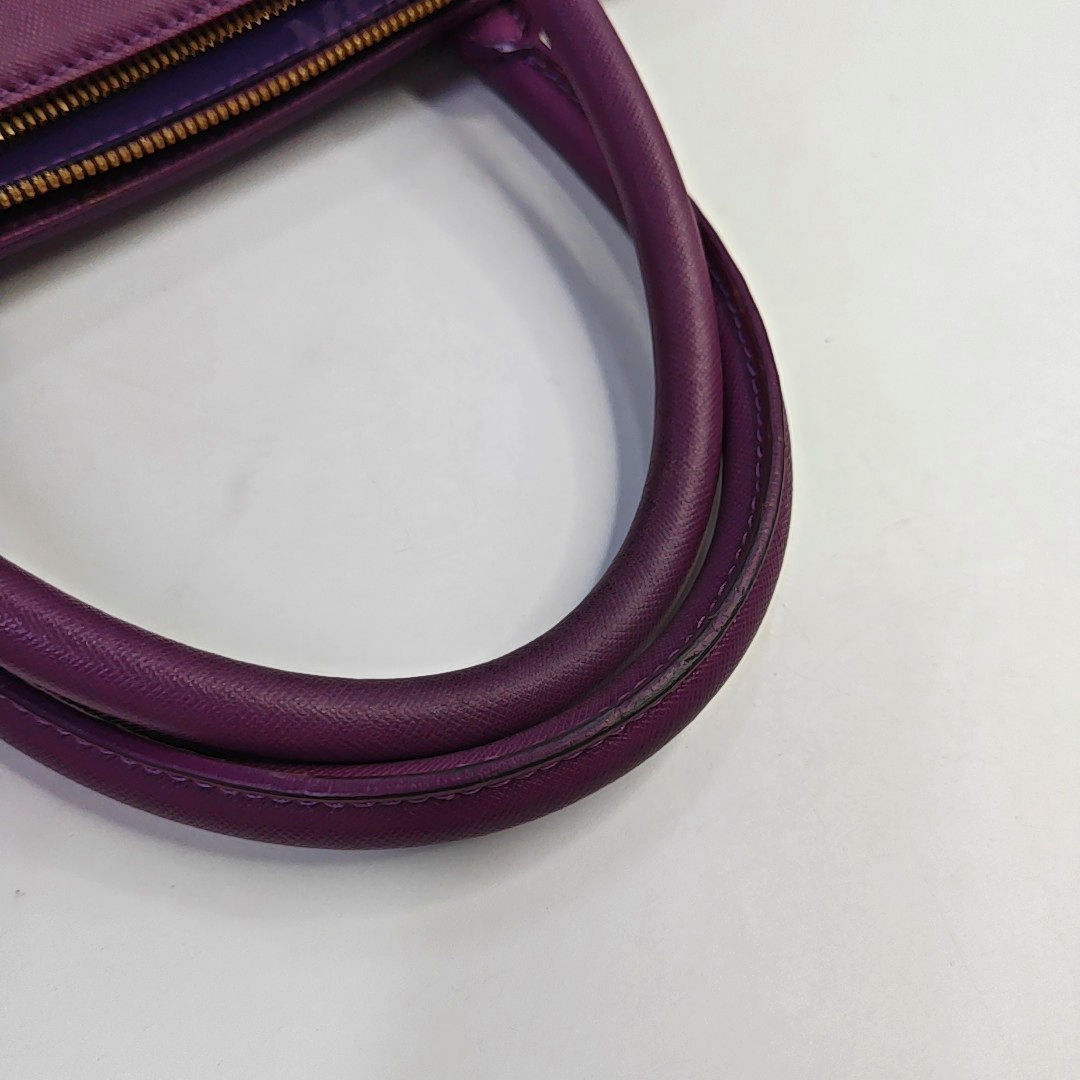MCM NUOVO Purple Leather Crossbody Handbag Single Shoulder Bag Golden hardware Removable shoulder strap-(SKU)-951703920