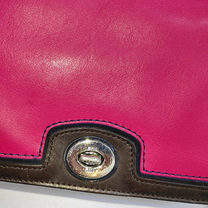 COACH LEGACY PATRICIA Blush Pink Leather Single Shoulder Bag Clutch Silver Hardware Removable shoulder strap-(SKU)-938869966