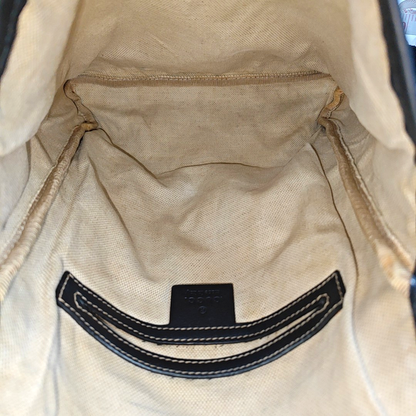 GUCCI Khaki Coated Canvas Old Flower Single Shoulder Bag Crossbody Bag Golden hardware-(SKU)-956510799