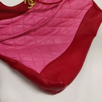 CHANEL CHANEL 31 Large Pink Lamb Leather Quilted Single Shoulder Bag Crossbody Bag Handbag Golden Hardware-(SKU)-958758432