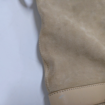 BALLY Tote bag Beige Suede Single Shoulder Tote Bag Silver Hardware-(SKU)-952425737