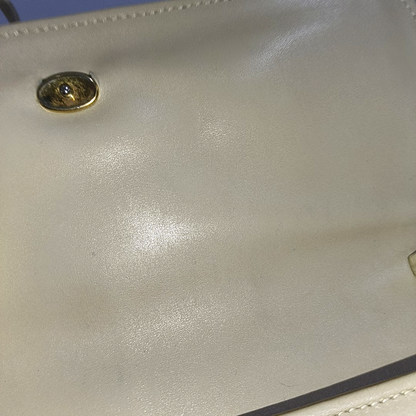 CELINE Beige Cowhide Triumph Crossbody Shoulder Bag Golden hardware Removable shoulder strap-(SKU)-935277558