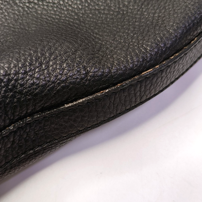 BVLGARI Tote bag Black cowhide tote bag Silver Hardware-(SKU)-958155763