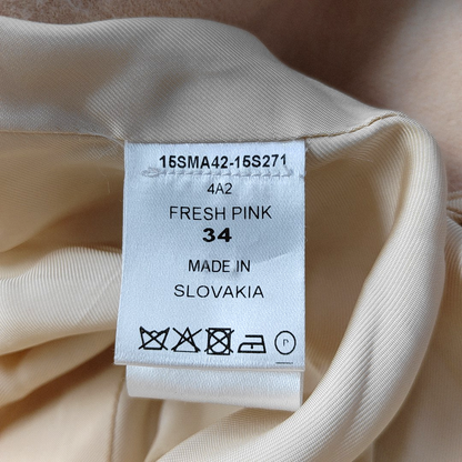 Chloé XScode Spring-Autumn Pink Wool Women's Mid-Length Coat-(SKU)-14485957