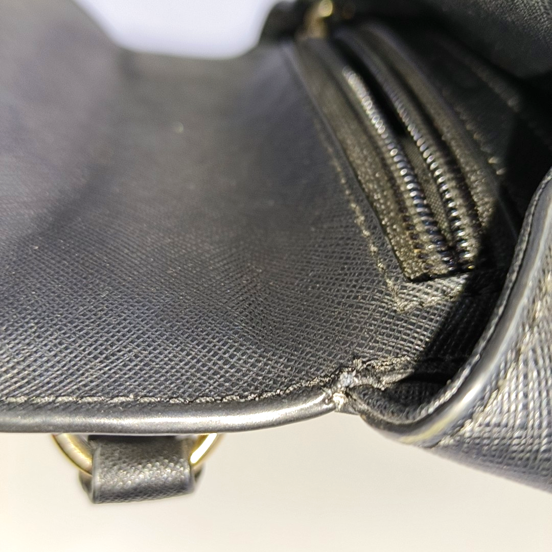 MICHAEL KORS Black Leather Embossed Studs Single Shoulder Bag Crossbody Bag Handbag Golden hardware Removable shoulder strap-(SKU)-933988480