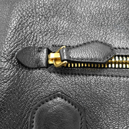 Miu Miu Tote bag Black Cowhide Textured Single Shoulder Bag Tote Golden hardware Removable shoulder strap-(SKU)-955830473