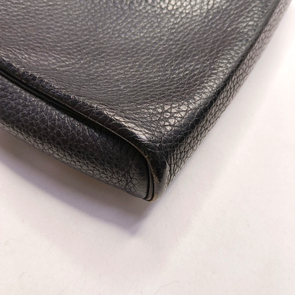 DIOR Black Coated Canvas Crossbody Bag Single Shoulder Bag Silver Hardware-(SKU)-945838220