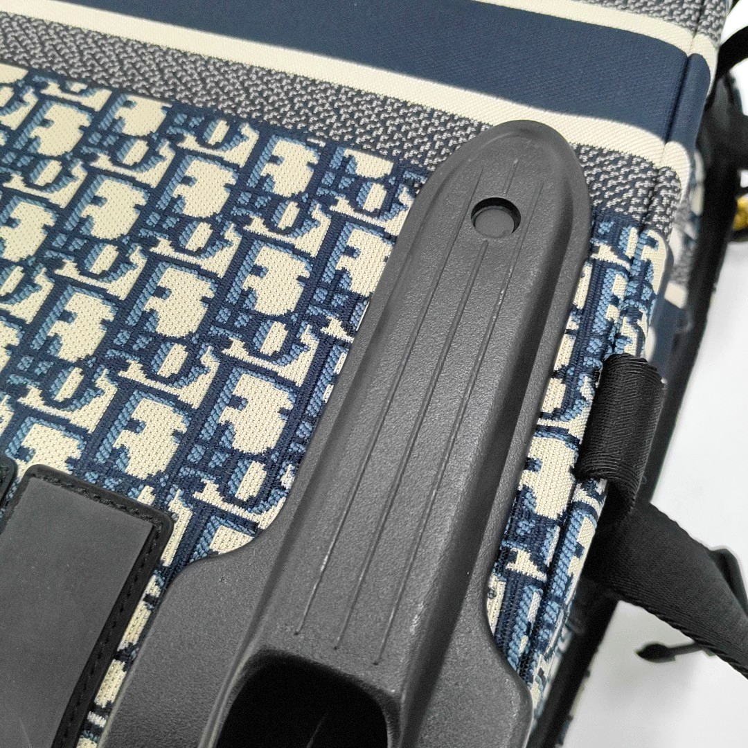 DIOR Diortravel Mini Blue Fabric Travel Suitcase-(SKU)-960212526