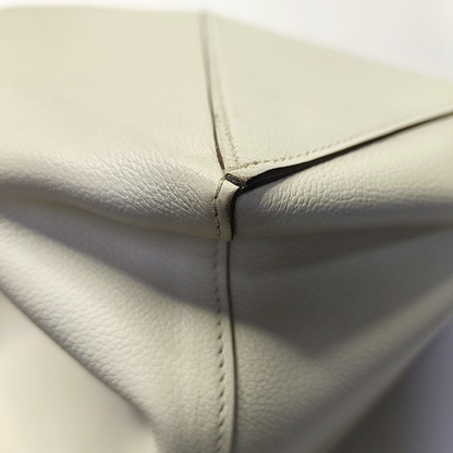 HERMÈS Licol 17 Glacier White Evercolor Leather Shoulder Bag with Silver Hardware, C-(SKU)-945823403