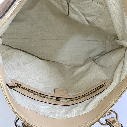 GUCCI Tote bag Large size Pink Canvas Monogrammed Tote Bag Single Shoulder Bag Golden hardware-(SKU)-956342457