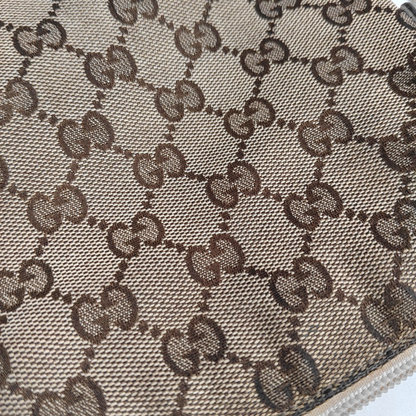 GUCCI Tote bag Khaki canvas old flower floral single shoulder bag crossbody bag Silver Hardware-(SKU)-947994741