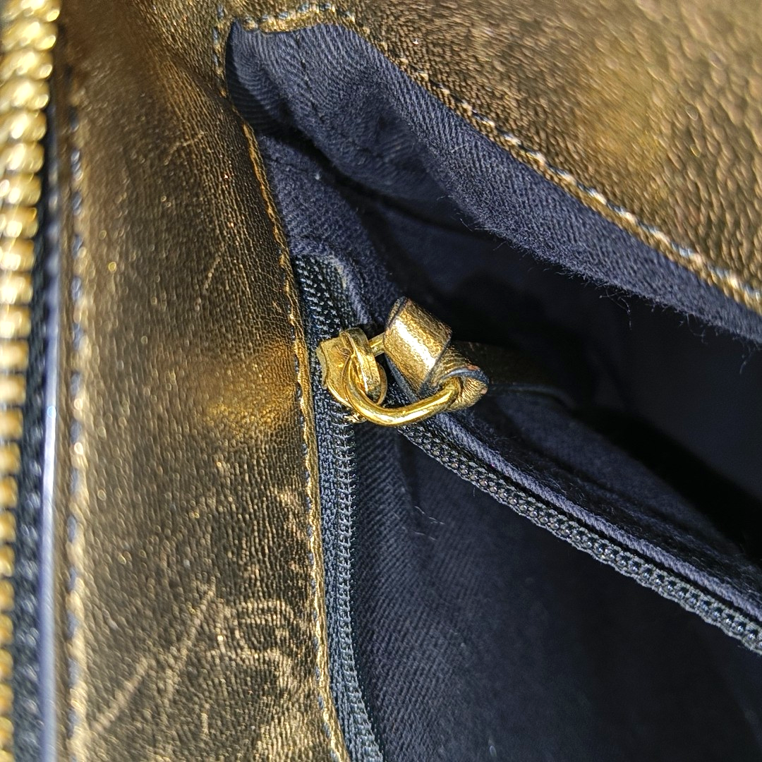 LOEWE Black Canvas Single Shoulder Bag Crossbody Bag Silver Hardware-(SKU)-943657532