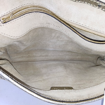 BURBERRY Champagne Leather Shoulder Bag Crossbody Golden hardware Removable shoulder strap-(SKU)-950089818