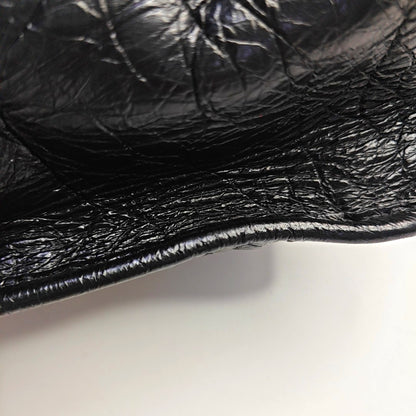 YSL NIKI Medium Size Black Leather Quilted V-Shape Shoulder Bag with Black Ruthenium Hardware-(SKU)-966134744