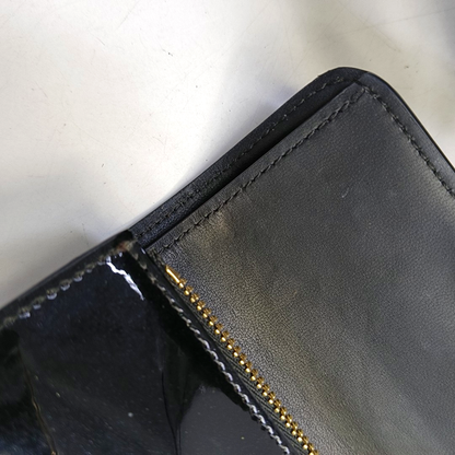 LOUIS VUITTON CHERRYWOOD Black Cowhide Monogram Wallet Golden hardware-(SKU)-949892288