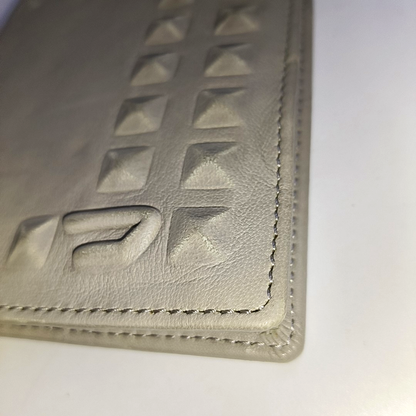 DIESEL Gray Leather Embossed Wallet-(SKU)-940934101