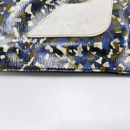 FENDI Multicolor Leather Mini Monster Clutch Silver Hardware-(SKU)-958684597
