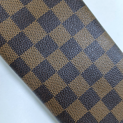 LOUIS VUITTON GRAPHITE LONG Brown Coated Canvas Checkered Wallet Golden hardware-(SKU)-959718998