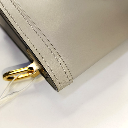 LOUIS VUITTON DAUPHINE Medium Elephant Grey Leather Dauphine Crossbody Bag Single Shoulder Bag with Detachable Strap-(SKU)-954852579