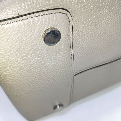 MICHAEL KORS Mercer Gray cowhide single shoulder bag crossbody handbag Silver Hardware Removable shoulder strap-(SKU)-940249549