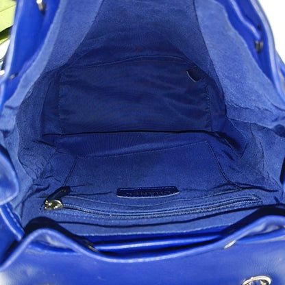 CHANEL URBAN SPIRIT Deep Blue Lamb Leather Quilted Backpack with Silver Hardware-(SKU)-968660707