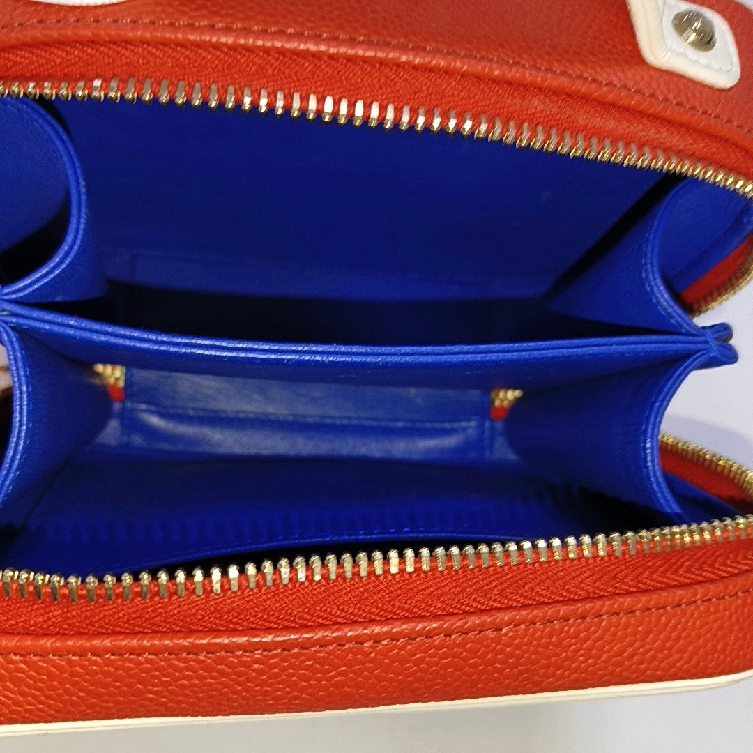 CHANEL FILIGREE Small Blue Quilted Lamb Skin Shoulder Bag with Chain Strap, Gold Hardware, 27 Flap-(SKU)-967130375