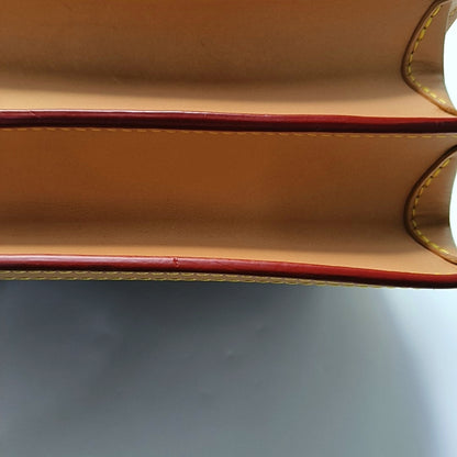 LOUIS VUITTON DAUPHINE Medium Red Calfskin Monogram Checkerboard Dauphine Single Shoulder Bag Sling Bag Silver Hardware 2 Removable Straps-(SKU)-967790529