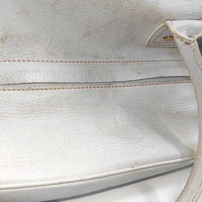 CELINE Tote bag White Leather Handbag Golden hardware-(SKU)-935410118