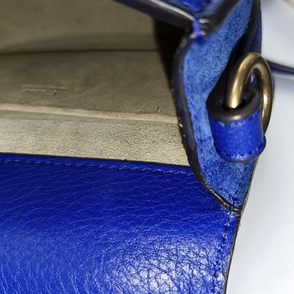 Chloé Nile Blue Cowhide Single Shoulder Bag Sling Bag Tote Golden hardware Removable shoulder strap-(SKU)-942720011
