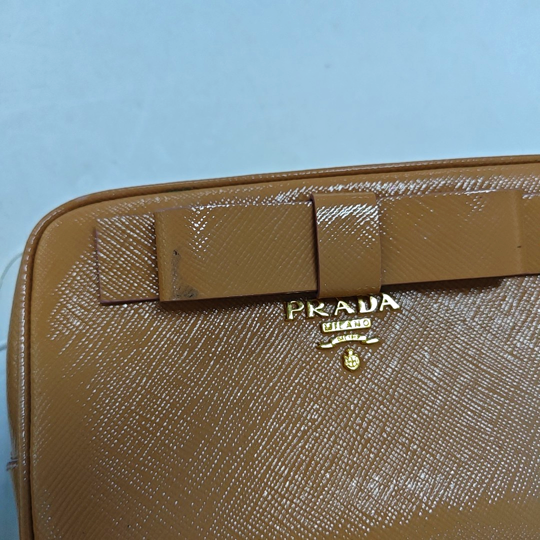 PRADA Camera Bag Yellow leather textured crossbody shoulder tote Golden hardware Removable shoulder strap-(SKU)-949502121