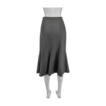 Chloé Mcode Spring and Autumn Grey Wool Women's Short Skirt-(SKU)-940083622