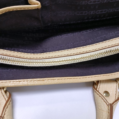 CELINE BOOGIE Khaki Canvas Tote Bag Golden hardware-(SKU)-945694402