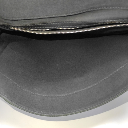 LOUIS VUITTON VIKTOR Black Cowhide Single Shoulder Bag Crossbody Bag Silver Hardware-(SKU)-955690536
