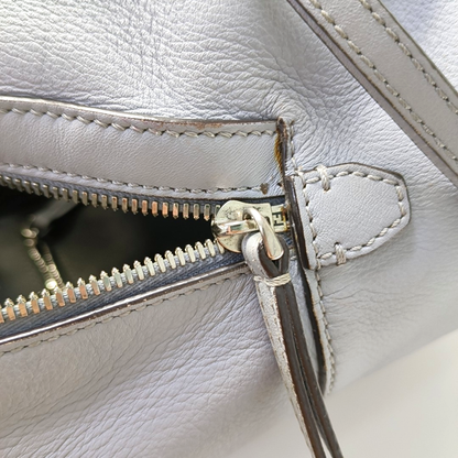 FENDI Blue Cowhide Backpack Silver Hardware-(SKU)-956994945