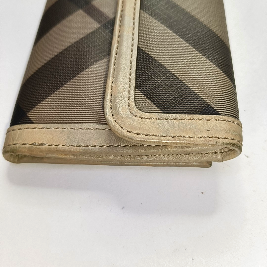 BURBERRY Multicolor Canvas Wallet Silver Hardware-(SKU)-954320481