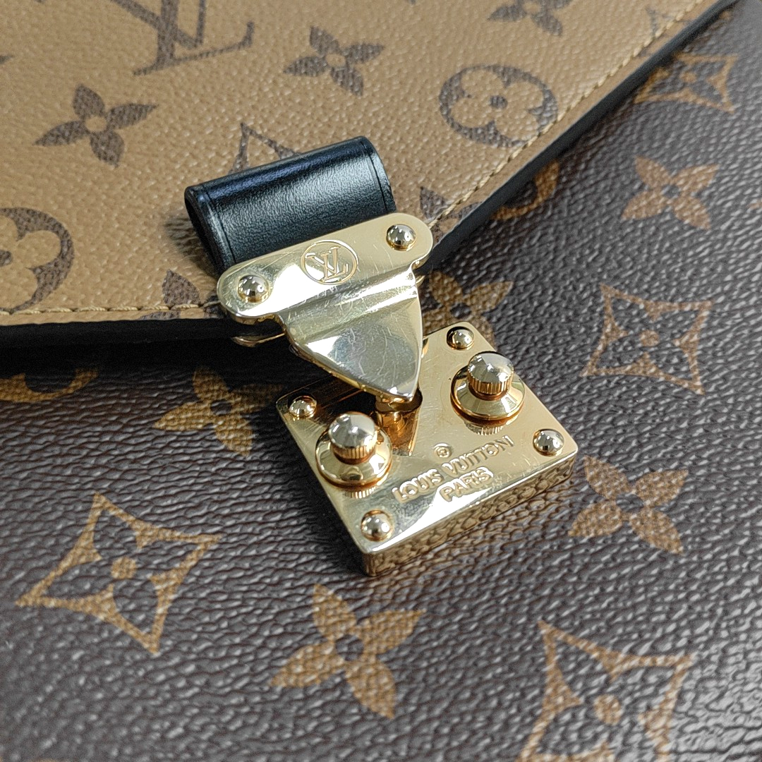 LOUIS VUITTON MÉTIS Medium Colorblocked Coated Canvas Monogram Messenger Bag Crossbody Bag Shoulder Bag Gold Hardware Removable Strap-(SKU)-960437525