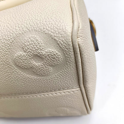 LOUIS VUITTON SPEEDY 20 Beige Calfskin Monogram Brown Pattern Boston Bag Shoulder Bag, Handbag, Crossbody Bag with Detachable Strap-(SKU)-969196925