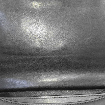 COACH SWAGGER Black Leather Studs Inlay Crossbody Bag Single Shoulder Bag Golden silver ruthenium color hardware-(SKU)-939036502
