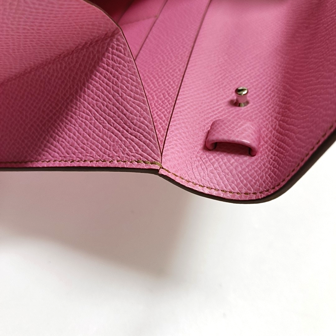 HERMÈS Clic 16 Peony Pink Epsom Calfskin Crossbody Shoulder Bag with Detachable Strap and Silver Hardware, B-(SKU)-959027980