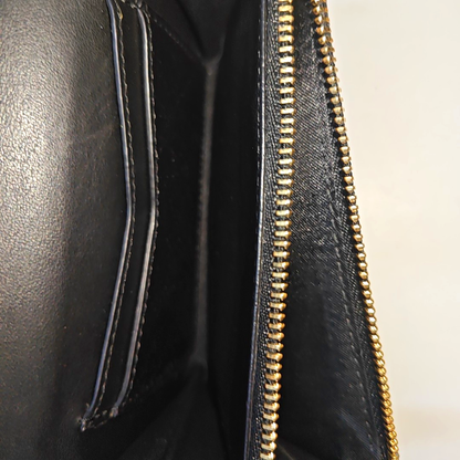 BURBERRY Black Cowhide Wallet Golden hardware-(SKU)-947686221