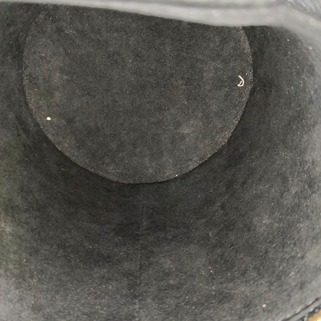 LOUIS VUITTON CANNES Black Patent Leather Embossed Money Bucket Crossbody Shoulder Bag Tote Bag Gold Hardware Removable Strap-(SKU)-952976210