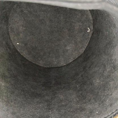 LOUIS VUITTON CANNES Black Patent Leather Embossed Money Bucket Crossbody Shoulder Bag Tote Bag Gold Hardware Removable Strap-(SKU)-952976210