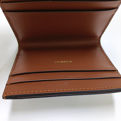 BURBERRY Folding Card Yellow Coated Canvas Wallet Golden hardware-(SKU)-953081006