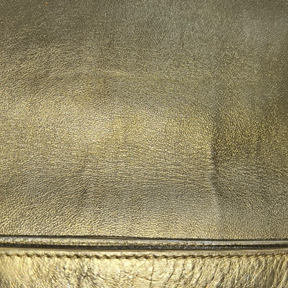 VERSACE Brown Coated Canvas Quilted Single Shoulder Bag Golden hardware-(SKU)-13724290