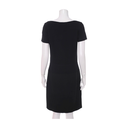 Chloé Scode Summer Black Mulberry Silk Women's Short Sleeve Long Dress-(SKU)-935533952