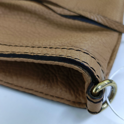 BURBERRY Khaki cowhide single shoulder bag Golden hardware Removable shoulder strap-(SKU)-953631623