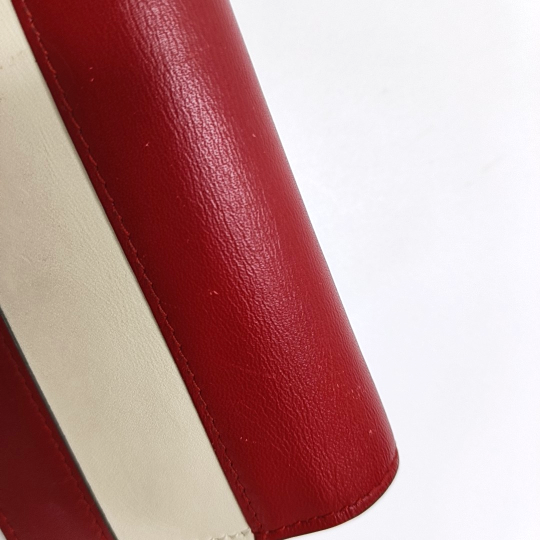 GUCCI Queen Margaret Red Cowhide Bee Wallet Golden hardware-(SKU)-953738201