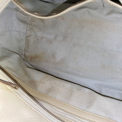 BURBERRY Tote bag White Canvas Tote Bag Ruthenium color hardware-(SKU)-935726448