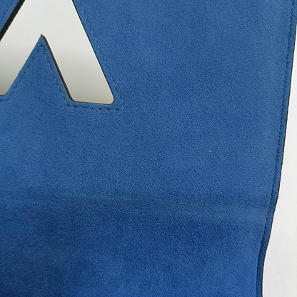 LOUIS VUITTON TWIST Medium Size Blue EPI Leather Water Ripple Shoulder Bag Tote Bag Crossbody Bag Silver Hardware 2 Removable Straps-(SKU)-964122868