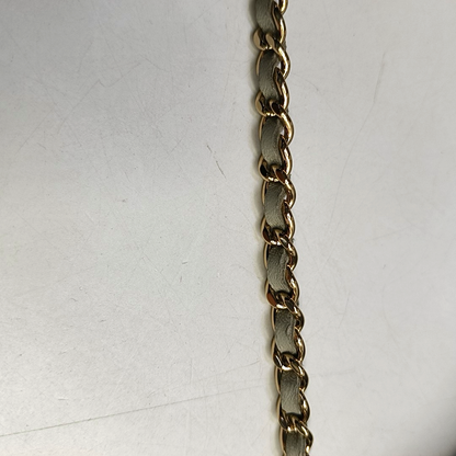 CHANEL WOC Grey Lamb Skin Quilted Crossbody Bag Single Shoulder Bag Golden Hardware-(SKU)-950142341